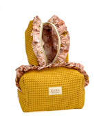 Ochre Flowers - Cosmetic Bag