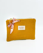 Ochre Flowers - Mini Pouch