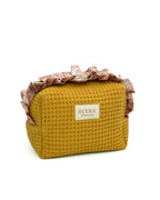 Ochre Flowers - Cosmetic Bag