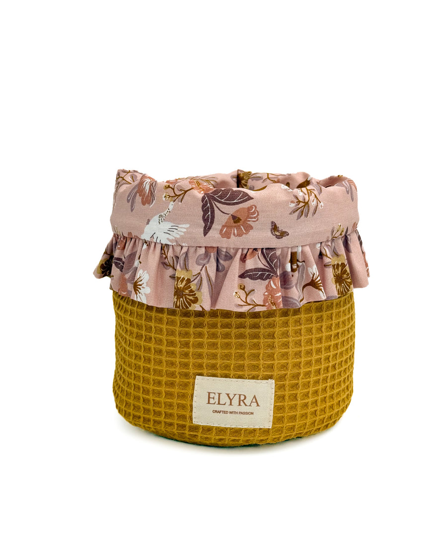 Ochre Flowers - Basket