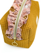 Ochre Flowers - Cosmetic Bag