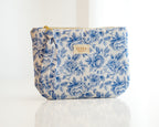 Blue Vintage Peony - Pouch