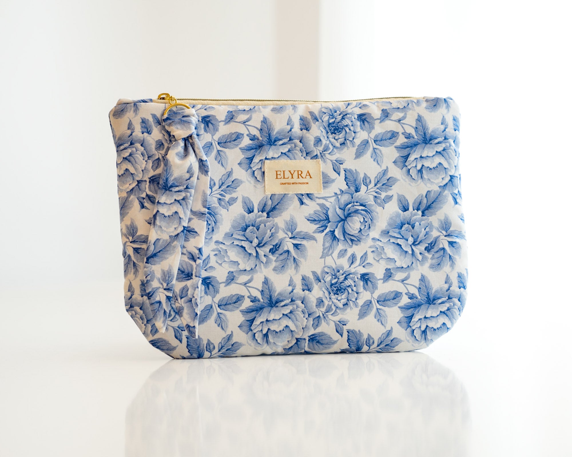 Blue Vintage Peony - Pouch