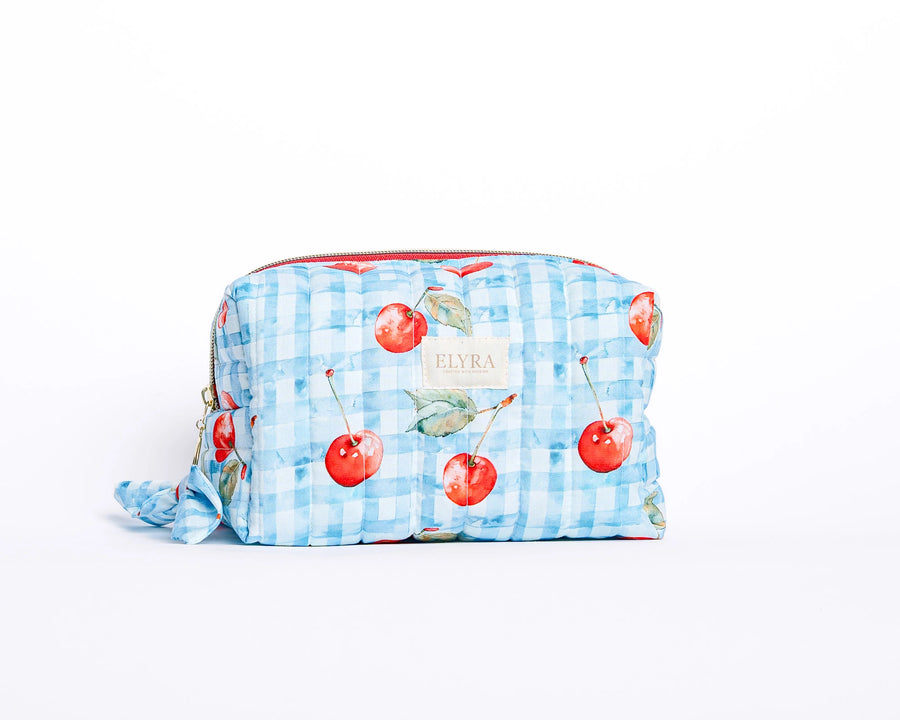 Cherry Check - Cosmetic Bag