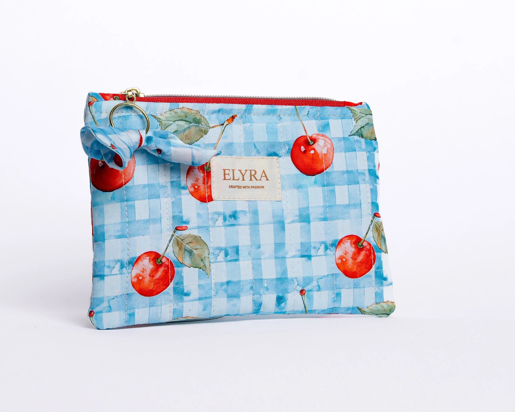 Cherry Check - Mini Pouch