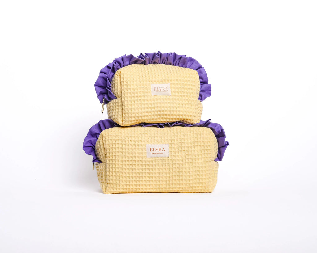 Velvet Ruffle - Cosmetic Bag